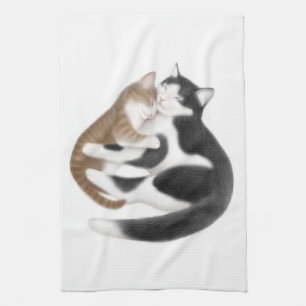 Motherly Love Cats Kitchen Towel