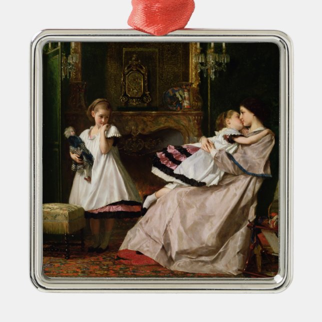 Motherly Love Metal Ornament (Front)