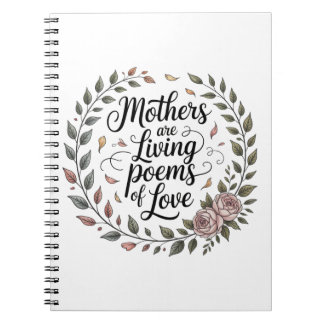 Mothers Are Living Poems Of Love Notebook