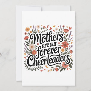 Mothers Are Our Forever Cheerleaders Thank You Card