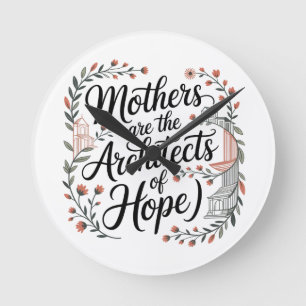 Mothers Are The Architects Of Hope Round Clock