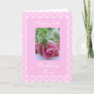 Mother's birthday rose card