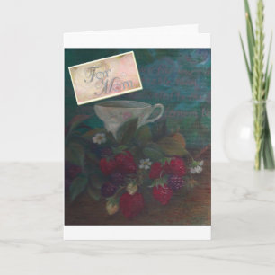 Mother's Birthday Strawberry Teacup Card