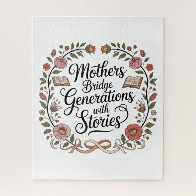 Mothers Bridge Generations With Stories Jigsaw Puzzle (Vertical)