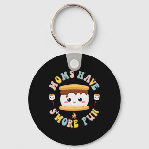 Mothers Camping Kawaii Smores Moms Have S'more Fun Keychain
