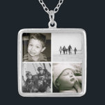 Mother's Children Photo Collage Necklace<br><div class="desc">A beautiful keepsake for any mom or grandmother,  this necklace features four frames to fill with her favourite family photos or portraits of children.  A lovely gift for her to cherish for years to come. Available in three sizes; shown in medium.</div>