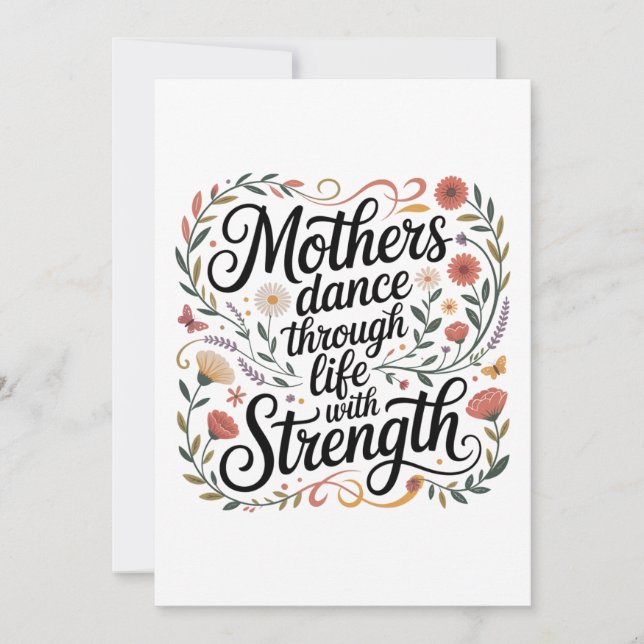 Mothers Dance Through Life With Strength Invitation (Front)