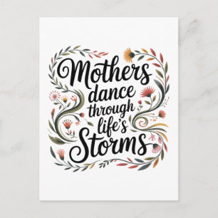 Mothers Dance Through Life's Storms Postcard