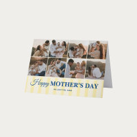 Mothers Day 10 Photo Vintage Yellow Stripes