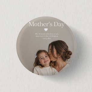 Mother's day  1 inch round button