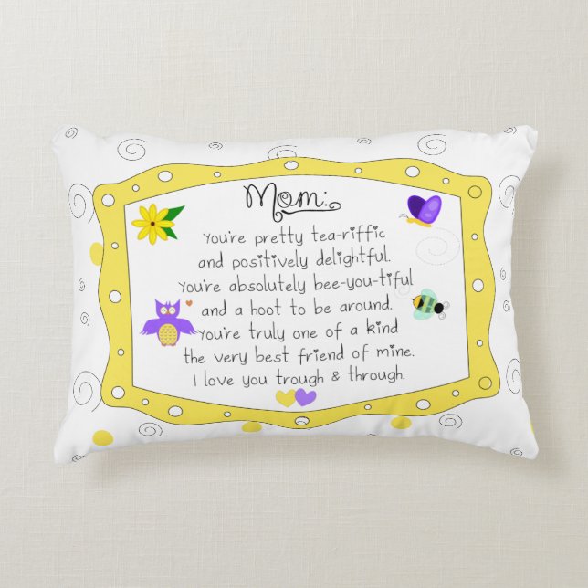 Mother's Day 2017 Decorative Pillow (Front)
