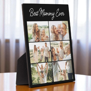 Mother's Day 6 Photo Collage Best Mommy Ever Plaque