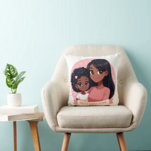 Mother's Day - A mother and her daughter Throw Pillow
