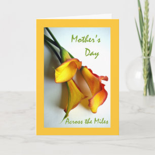 Mother's Day, Across the Miles, Calla Lilies Card