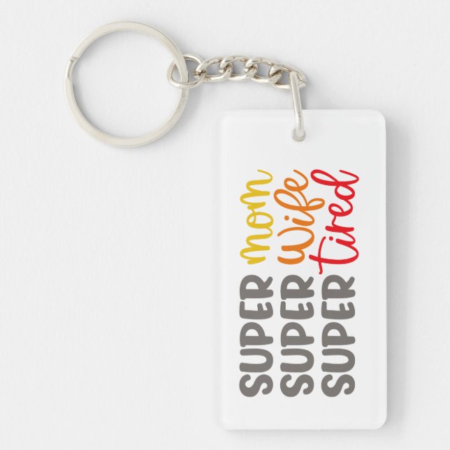 Mothers Day amazing personalized photo Keychain (Front)