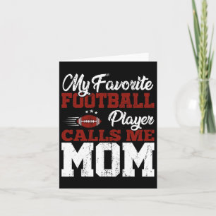 Mothers Day American Football Player Mom Sports Fo Card