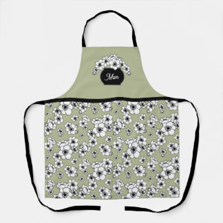 Mother's Day Anemone Floral Apron