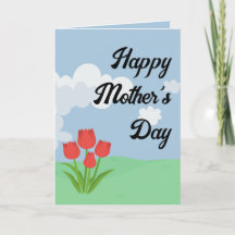 Mother's Day animated colourful flower cartoon