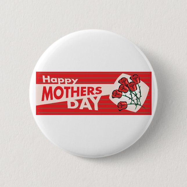 Mothers Day Banner 2 Inch Round Button (Front)