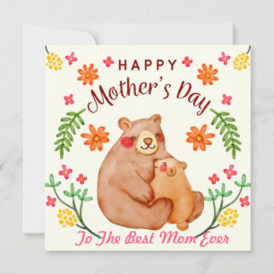 Mother's Day Bears Holiday Card