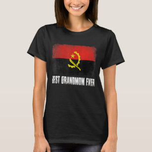 Mother's Day Best Grandmom Ever Distressed Angola  T-Shirt