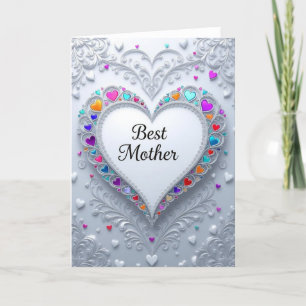 Mother's day,Best Mom, Best mother, Happy Mother's Holiday Card