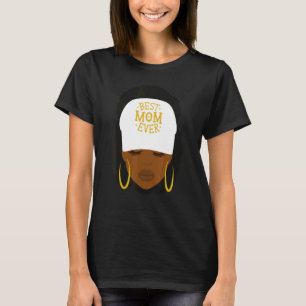 Mother's Day Best Mom Ever African American Afro J T-Shirt