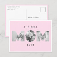 Mother's Day Best Mom Ever Dusty Rose Custom Photo