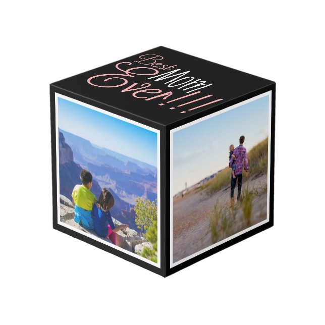 Mother's Day Best Mom Ever Photo Cube (Front Angled)