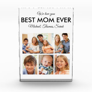 Mothers Day Best Mom Ever Trendy Picture Collage Photo Block