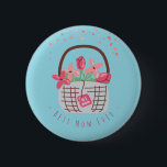 Mother's Day,Best Mom Ever, with Beautiful Flower 2 Inch Round Button<br><div class="desc">Mother's Day, Best Mom Ever,  with Beautiful Flower in a Basket</div>