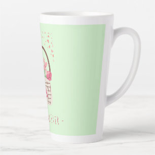 Mother's Day,Best Mom Ever, with Beautiful Flower Latte Mug