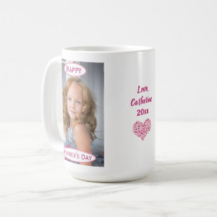 Mother's Day Best Mom Kids Photo Name Year Coffee Mug