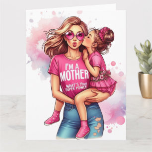 Mother's Day Best Mum5 Super Mom card