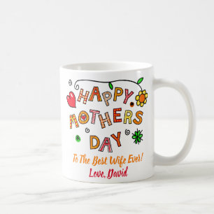 Mother's Day Best Wife Mom Ever Two Photos Coffee Mug