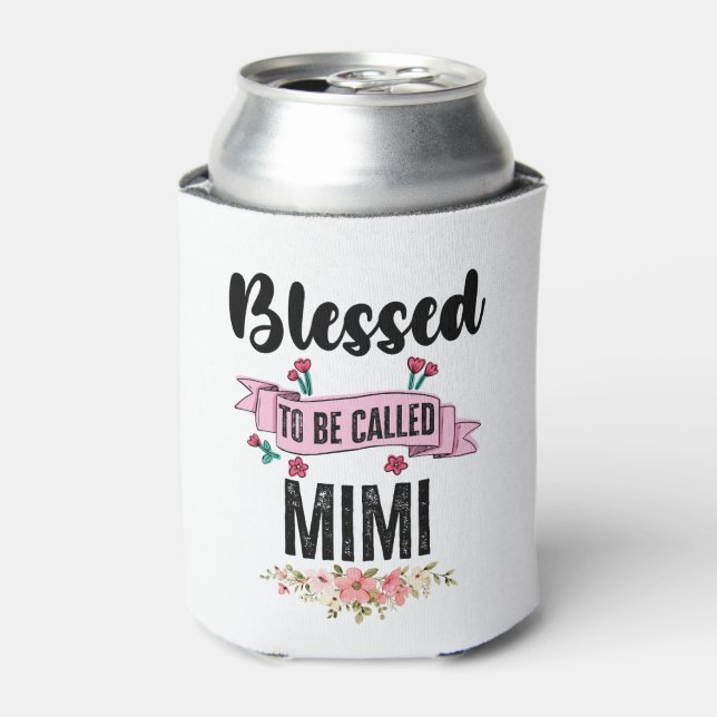 Mothers Day Blessed To Be Called Mimi Can Cooler (Can Front)