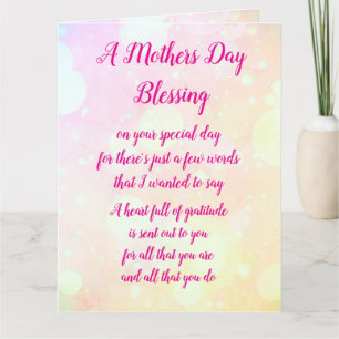 Mothers Day Blessing greeting Card