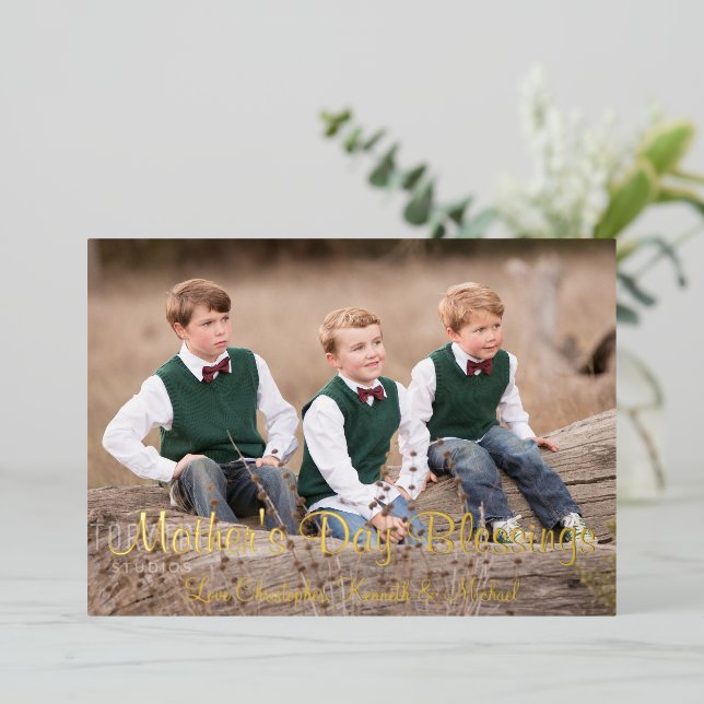 Mother's Day Blessings Holiday Card (Standing Front)