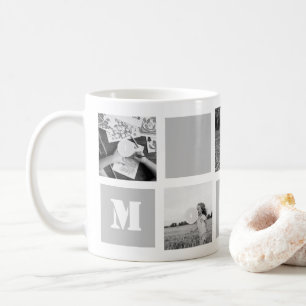 Mother's Day Blue 5 Photos Mom Collage Mug