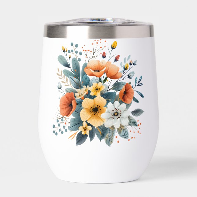 Mother's Day Boho Flowers Clipart-61983 (Front)