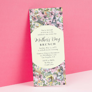 Mother's Day Brunch Elegant French Paris Invitation
