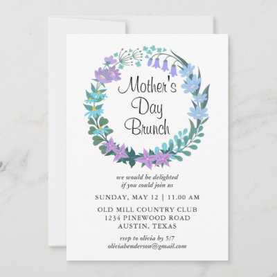 Mother's Day Brunch Floral Garland Wreath 