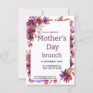 Mothers Day Brunch Invitation