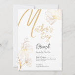 Mother's Day Brunch Invitation<br><div class="desc">Mother's Day Brunch Classic invitation with a floral accent. This elegant mother's day brunch invitation is perfect for any gathering to honour the special women in your life! Easy to customize with your event information.</div>