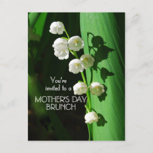 Mother's Day Brunch Invitation Lily of the Valley Postcard