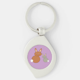 Mothers Day Bunnies Keychain