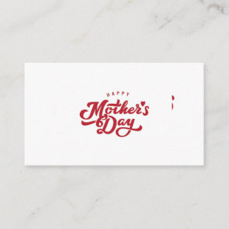 Mother's day  business card