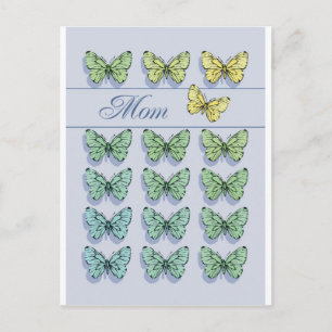 Mother's Day Butterfly Flying Postcard