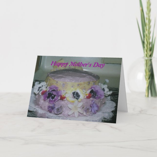 Mother's Day Cake Card (Front)