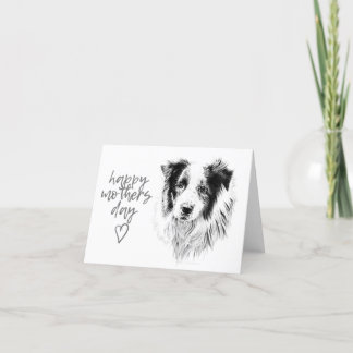 Mothers Day Card - Border Collie
